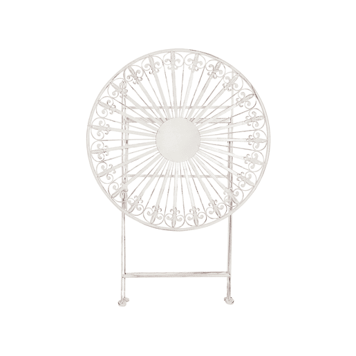 Mesa bistrô SCAFA Metal Branco Dobrável