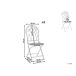 Beliani Silla de jardín STIFFE Beliani Silla de jardín STIFFE Blanco/ Beige