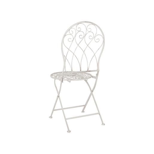 Conjunto de 2 cadeiras de jardim STIFFE Metal Branco