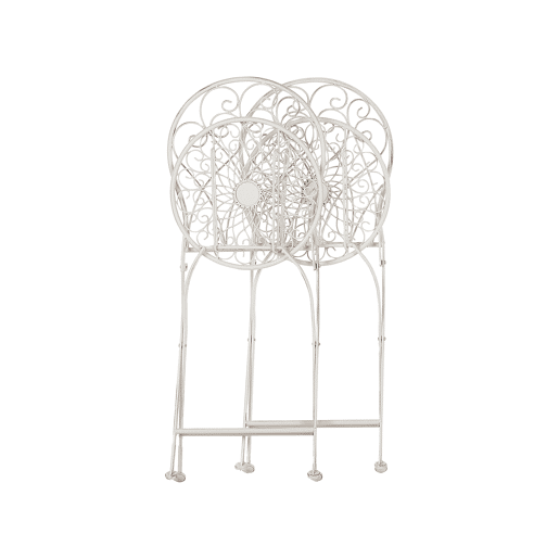 Conjunto de 2 cadeiras de jardim STIFFE Metal Branco