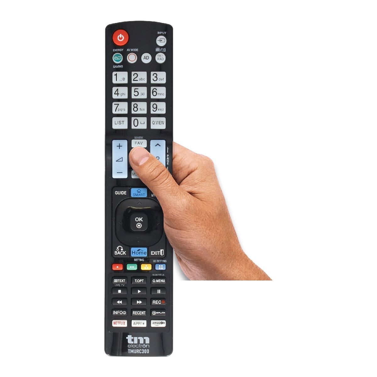 Mando Tm Mando a Distancia Universal para LG TM Electron Negro - Conforama