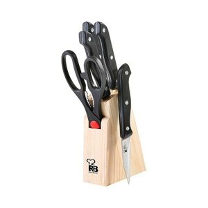 Conjunto de Facas de Cozinha e Suporte Renberg Bonn Aço inoxidável (6 pcs)