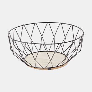 Fruteira Secret de Gourmet Baltik Prateado Metal 28 cm