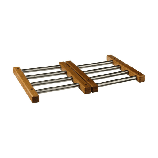 Individuais Secret de Gourmet Aço inoxidável Bambu Extensível (35,2 x 22,2 x 2 cm)