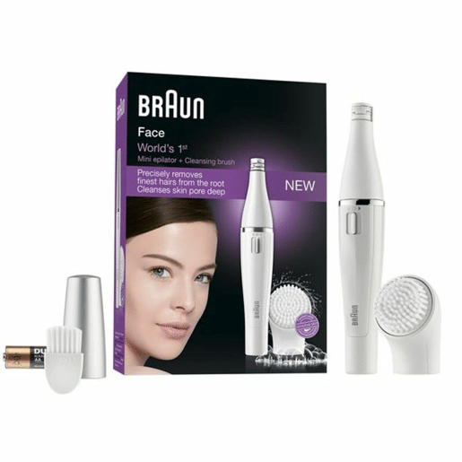 Aparelho de Limpeza-Depilação Facial Elétrico Braun Face 810