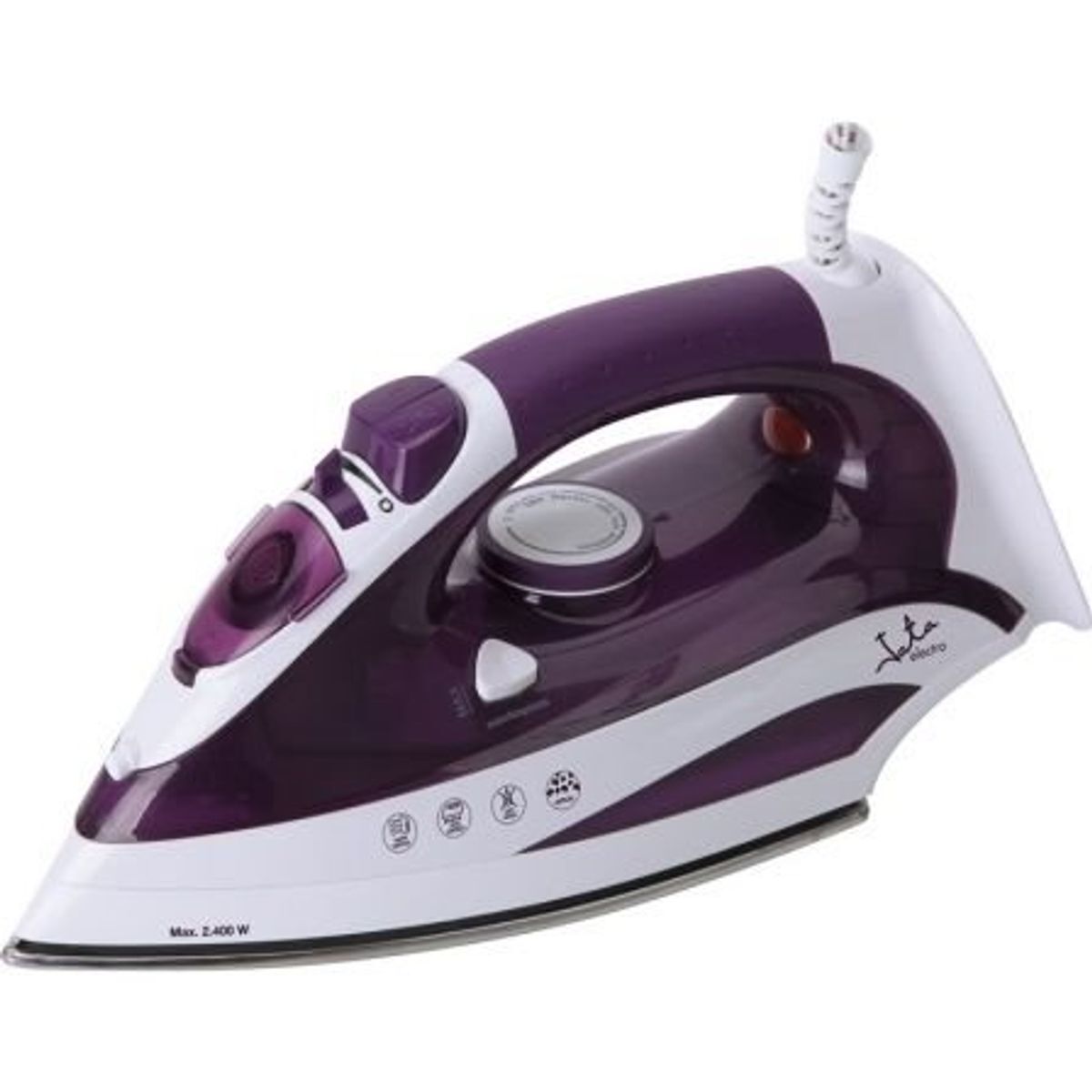 Plancha de vapor Jata PL225 2200W suela de acero  160 gmin morad