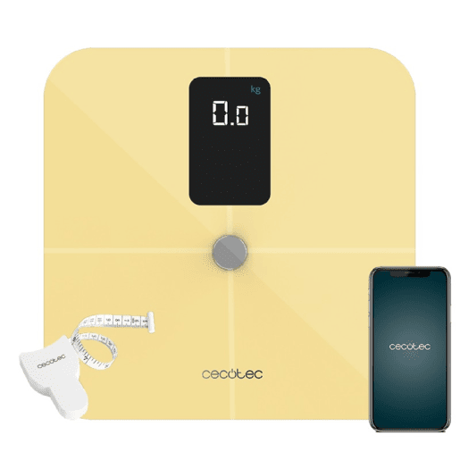 Cecotec Balança de Banho com APP Surface Precision 10400 Smart Healthy Vision Yellow