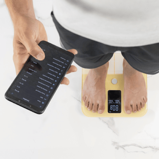 Cecotec Balança de Banho com APP Surface Precision 10400 Smart Healthy Vision Yellow