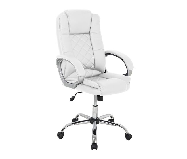 Silla de oficina polipiel modelo cash - blanco