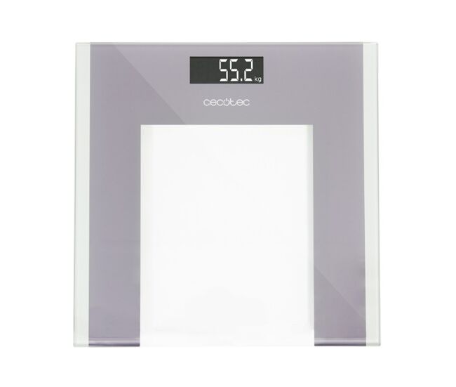 Cecotec báscula de baño digital surface precision healthy. plataforma de cristal templado 30x30cm, pantalla lcd invertida