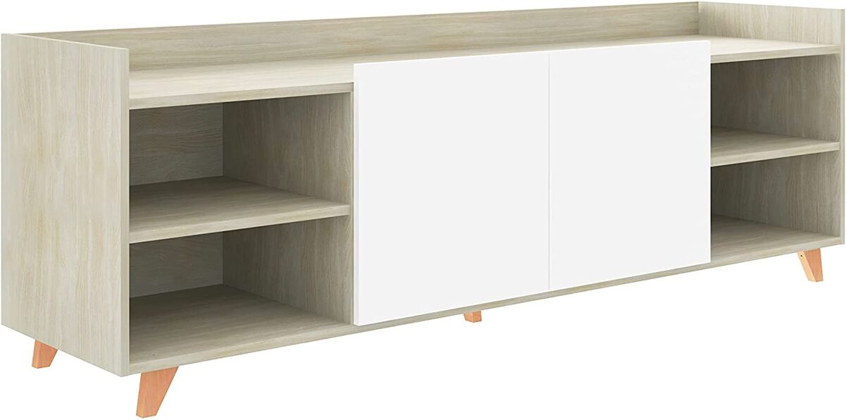 Mueble TV   ROAU 2 Puertas laterales y 2 Estantes