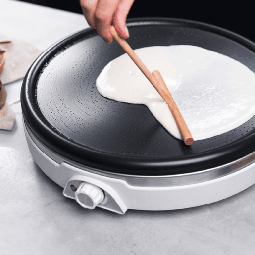 Cecotec Máquina de crepes XL em aço inoxidável, com 1350 W, placa facilmente removível e apta para limpeza rápida na máquina da louça. Cecotec Máquina de crepes XL em aço inoxidável, com 1350 W, placa facilmente removível e apta para limpeza rápida na máquina da louça.