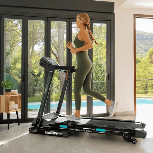 Cecotec Passadeira de correr dobrável com 1500 W de potência, velocidade máxima de 16 kmh, inclinação motorizada, entrada USB, função mp3 e altifalantes incorporados.
