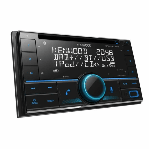 Rádio CD para carros Kenwood DPX-7300DAB Preto