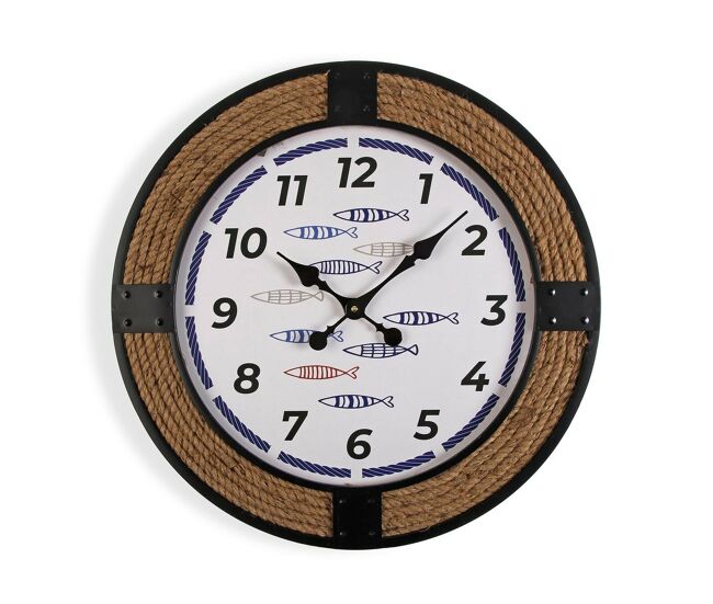 Reloj de pared versa peces 2 x 60 x 60 cm metal