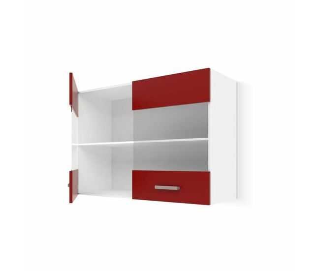 Armario 80 x 31 x 55 cm cristal melamina pvc