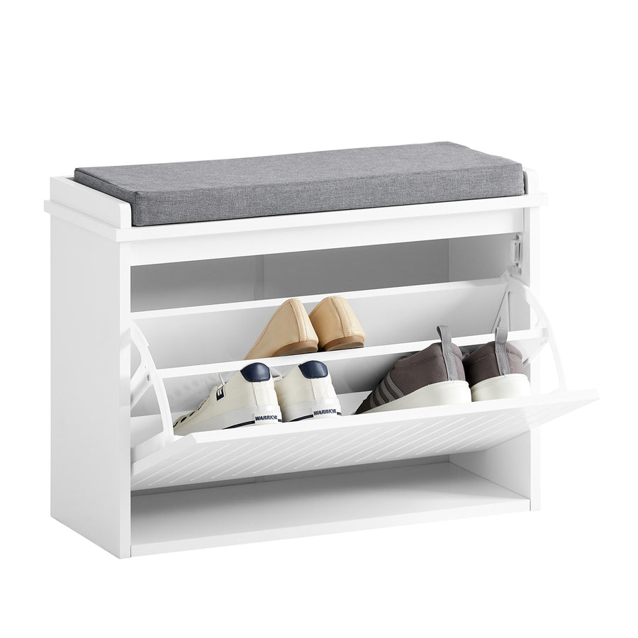 Sobuy banco zapatero con 1 cajón organizador para zapatos fsr98-w