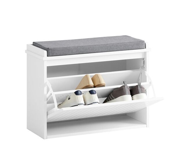 Sobuy banco zapatero con 1 cajón organizador para zapatos fsr98-w
