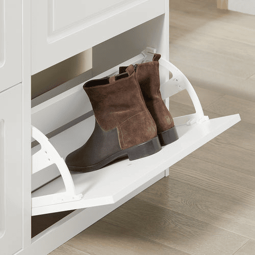 Sapateira com 4 portas Organizador de sapatos FSR79-W SoBuy PT