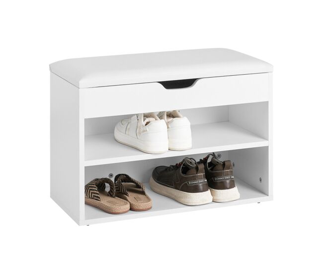 Armario zapatero taburete puff caja banco estantería para zapatos ,chifonier fsr25-w sobuy