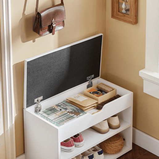 Sapateira Banqueta Banqueta Puff Box Bench Shoe Shelf ,Chifonier FSR25-W SoBuy