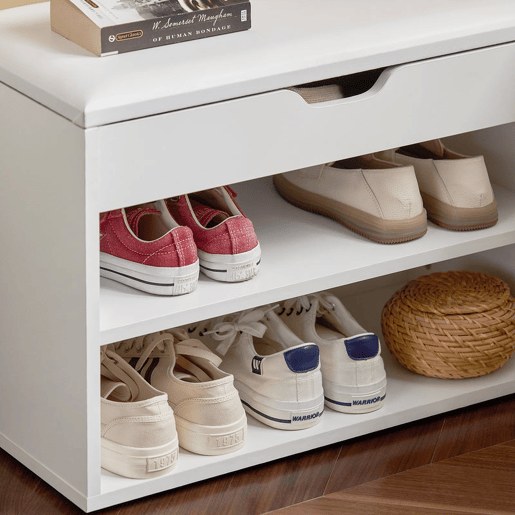 Sapateira Banqueta Banqueta Puff Box Bench Shoe Shelf ,Chifonier FSR25-W SoBuy