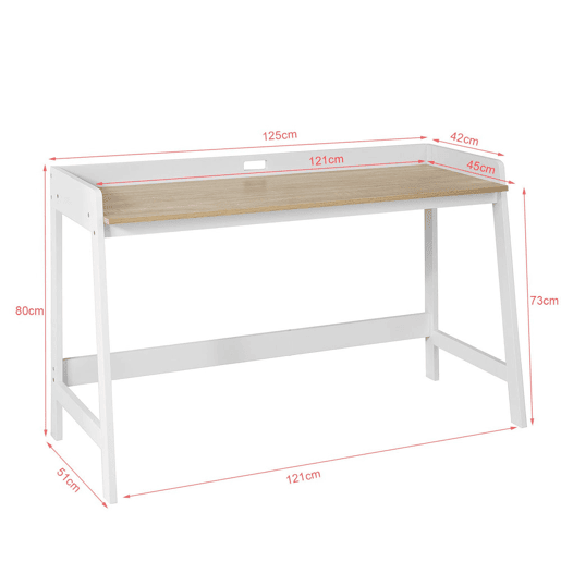 SoBuy Mesa de secretária, mesa de computador com uma prateleira FWT41-WN