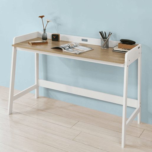 SoBuy Mesa de secretária, mesa de computador com uma prateleira FWT41-WN