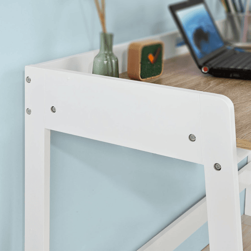 SoBuy Mesa de secretária, mesa de computador com uma prateleira FWT41-WN