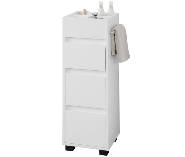 Armario auxiliar baño con 3 cajones bzr29-w sobuy es