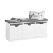 Banco de Almacenamiento con cojines y 3 cubos FSR30-W SoBuy Banco de Almacenamiento con cojines y 3 cubos FSR30-W SoBuy Blanco