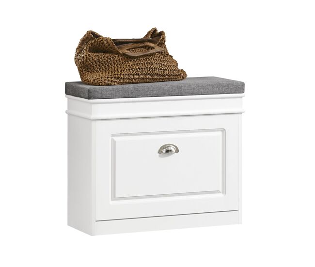 Sobuy banco zapatero con 1 cajón organizador para zapatos fsr82-k-w