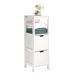 Armario para Baño 1 Estante y 2 Cajones FRG127-W SoBuy 30 Armario para Baño 1 Estante y 2 Cajones FRG127-W SoBuy 30 Blanco
