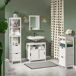Armario para Baño 1 Estante y 2 Cajones FRG127-W SoBuy 30 Armario para Baño 1 Estante y 2 Cajones FRG127-W SoBuy 30 Blanco