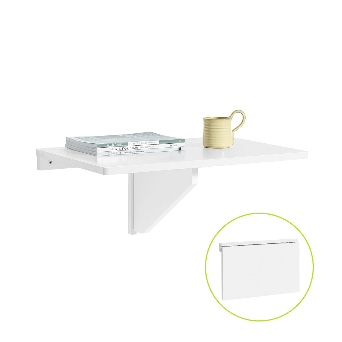 Mesa plegable de pared,mueble infantil,mesa para portátil, mesa para comer, escritorio fwt03-w sobuy es