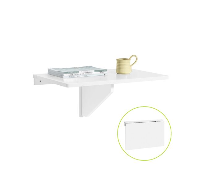 Mesa plegable de pared,mueble infantil,mesa para portátil, mesa para comer, escritorio fwt03-w sobuy es