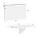 SoBuy Mesa Plegable de Pared Infantil FWT03-W SoBuy Mesa Plegable de Pared Infantil FWT03-W Blanco
