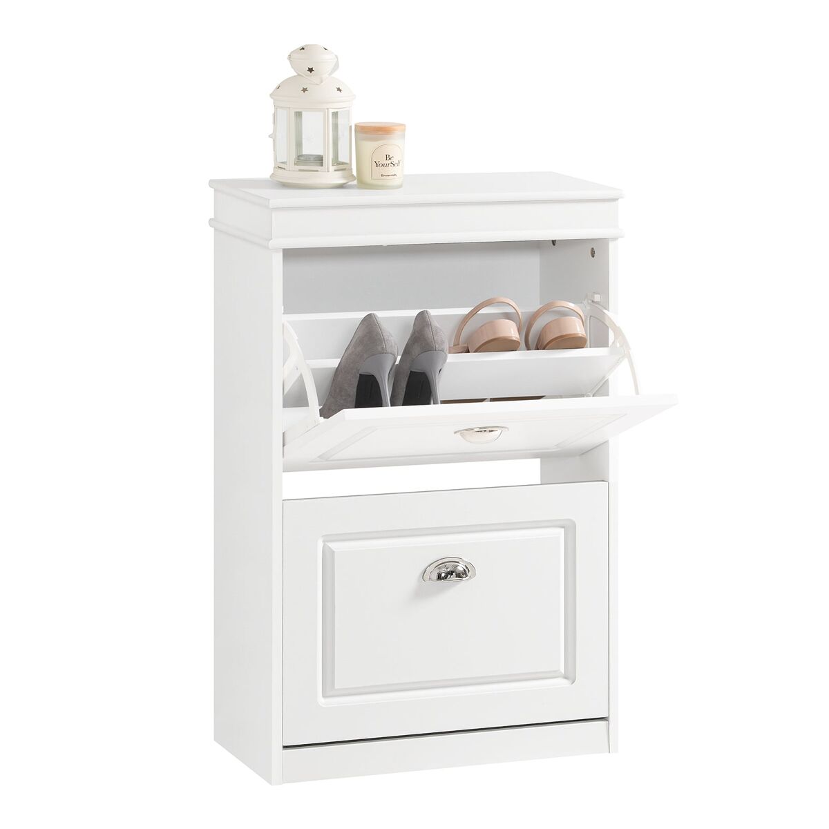Zapatero con 2 puertas organizador para zapatos fsr78-w sobuy es