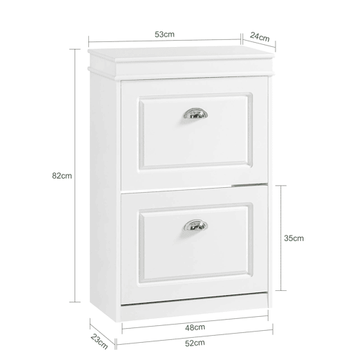 Sapateira com 2 portas Organizador de sapatos FSR78-W SoBuy PT