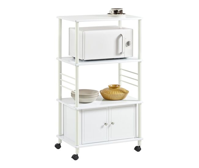 Carrito de cocina, estante de cocina, estante con ruedas, estantería de cocina, frg12-w sobuy es