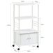 Estante de Cocina con Ruedas FRG12-W SoBuy 60 Estante de Cocina con Ruedas FRG12-W SoBuy 60 Blanco