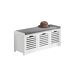 SoBuy Banco de Almacenamiento con 3 Cubos FSR23-W SoBuy Banco de Almacenamiento con 3 Cubos FSR23-W Blanco