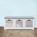 SoBuy Banco de Almacenamiento con 3 Cubos FSR23-W SoBuy Banco de Almacenamiento con 3 Cubos FSR23-W Blanco