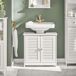 SoBuy Mueble para Debajo del Lavabo FRG237-II-W SoBuy Mueble para Debajo del Lavabo FRG237-II-W Blanco