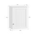 Armario de Pared con 2 estantes BZR19-W SoBuy Armario de Pared con 2 estantes BZR19-W SoBuy Blanco