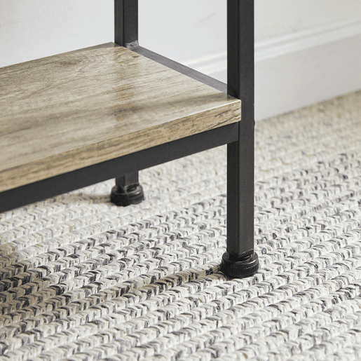 Mesa de entrada Mesa de consola de 3 níveis estructura metálica estilo industrial FSB49-PZ SoBuy PT