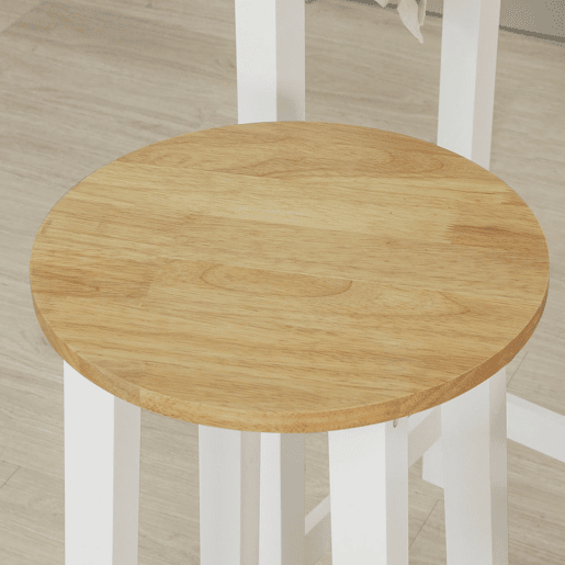 SoBuy Conjunto de 1 mesa e 2 bancos Mesa de bar alta e 2 bancos Mesa de jantar