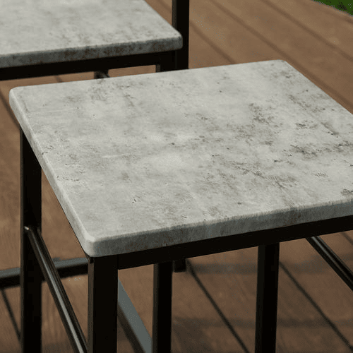 Conjunto de mesa de bar alta e 4 bancos estilo industrial 4 cadeiras OGT11-HG SoBuy PT