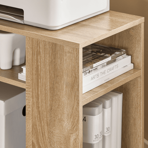SoBuy Mesa de centro, Mesa de centro, Mesa de centro sobre rodas em design moderno com prateleira FBT34-N