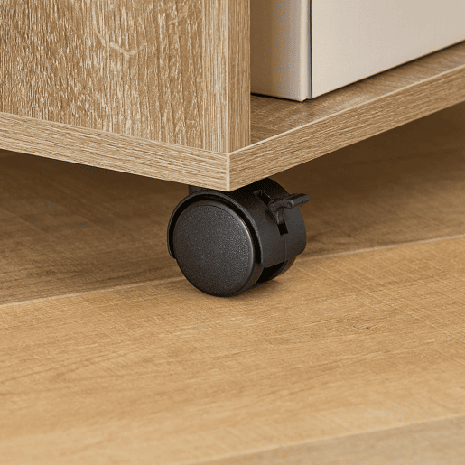 SoBuy Mesa de centro, Mesa de centro, Mesa de centro sobre rodas em design moderno com prateleira FBT34-N